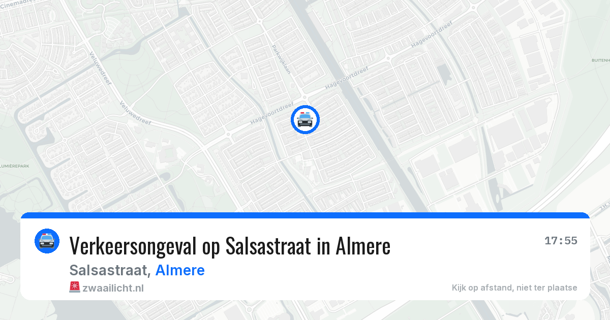Verkeersongeval op Salsastraat in Almere — 7 jun 2026