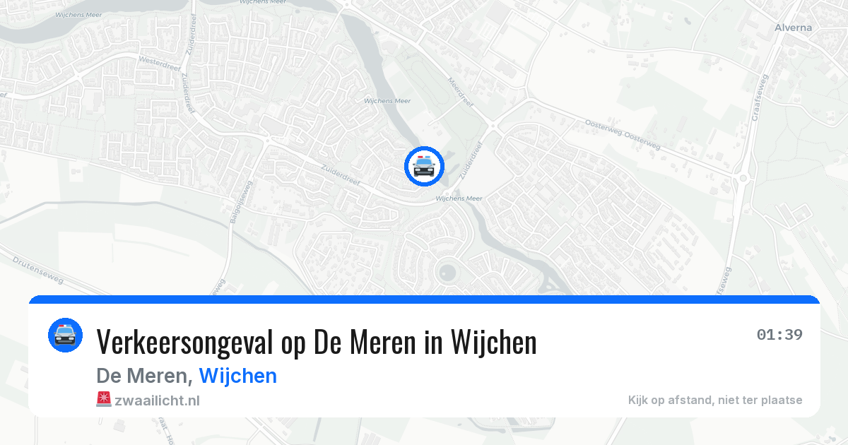 Verkeersongeval op De Meren in Wijchen — 24 mei 2026