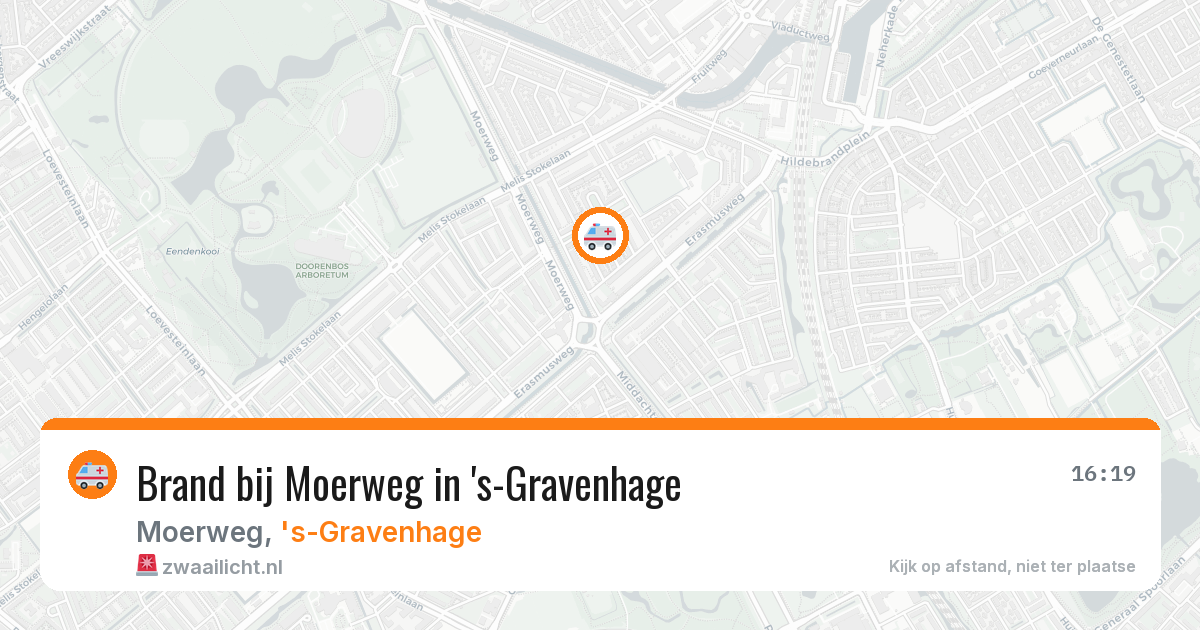 Brand bij Moerweg in 's-Gravenhage — 28 mei 2026