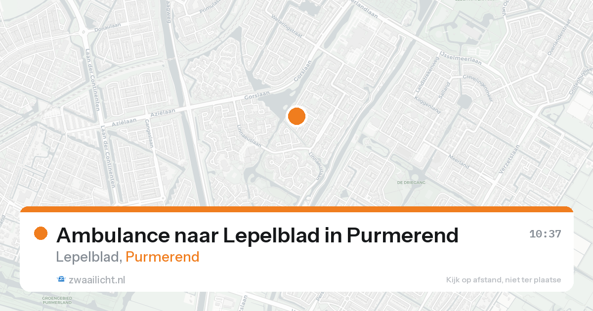 Ambulance naar Lepelblad in Purmerend — 12 mrt 2026