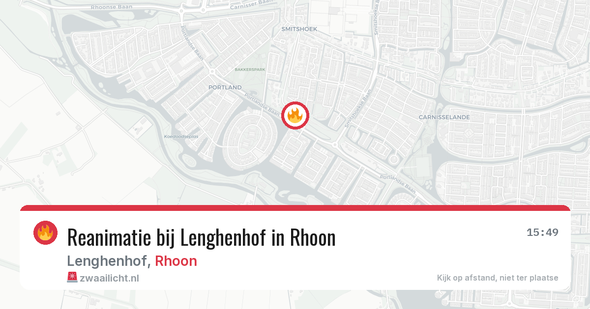 Reanimatie bij Lenghenhof in Rhoon — 8 feb 2026