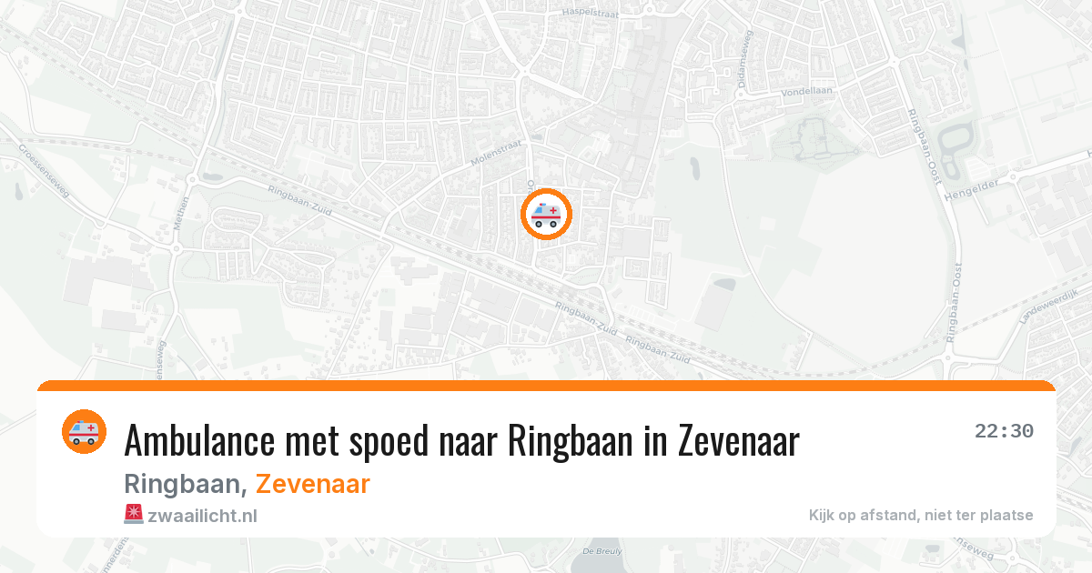Ambulance met spoed naar Ringbaan in Zevenaar — 21 mrt 2026