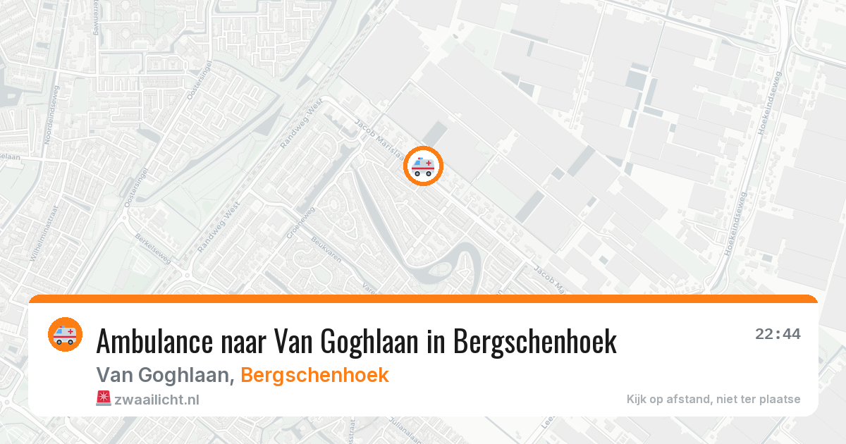 Ambulance naar Van Goghlaan in Bergschenhoek — 30 mei 2026