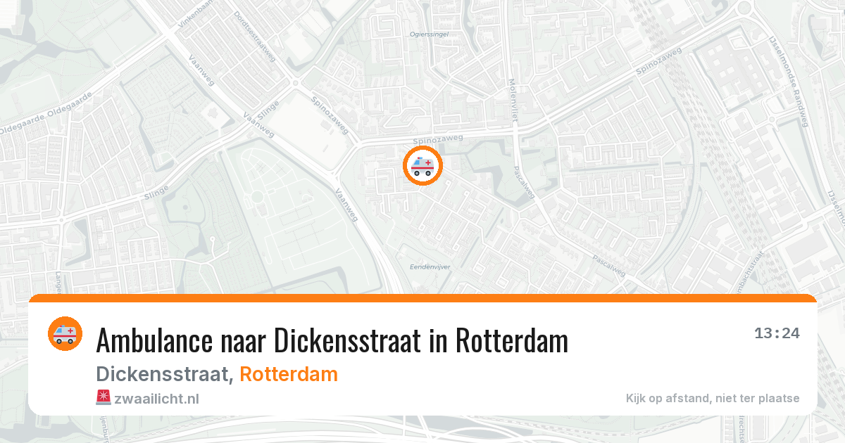 Ambulance naar Dickensstraat in Rotterdam — 11 apr 2026