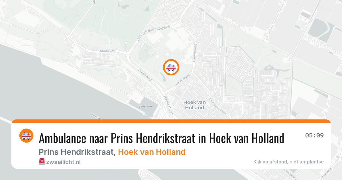 Ambulance naar Prins Hendrikstraat in Hoek van Holland — 26 mrt 2026