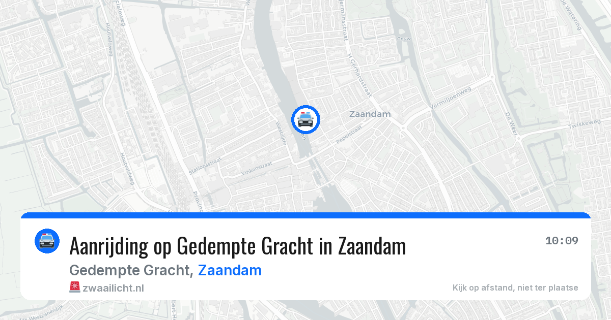 Aanrijding op Gedempte Gracht in Zaandam — 23 jun 2026