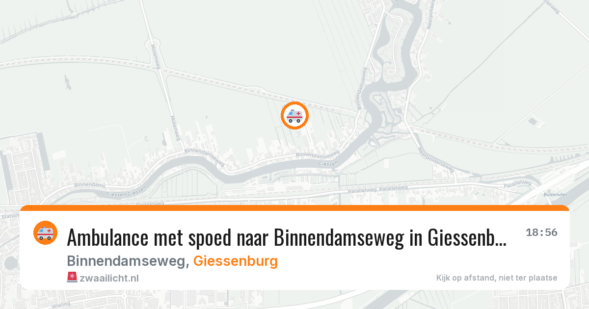 Ambulance met spoed naar Binnendamseweg in Giessenburg — 28 jan 2026