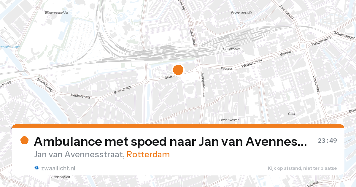 Ambulance met spoed naar Jan van Avennesstraat in Rotterdam — 6 feb 2026