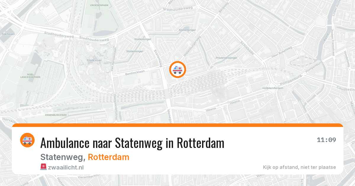 Ambulance naar Statenweg in Rotterdam — 15 mei 2026