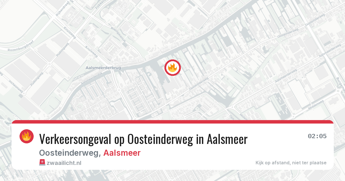 Verkeersongeval op Oosteinderweg in Aalsmeer — 8 jun 2026