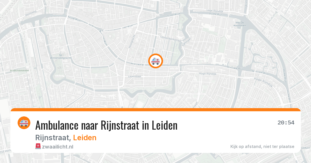Ambulance naar Rijnstraat in Leiden — 29 mei 2026