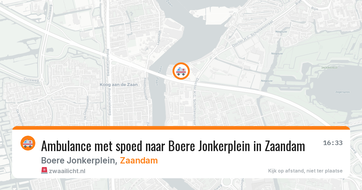 Ambulance met spoed naar Boere Jonkerplein in Zaandam — 5 mrt 2026