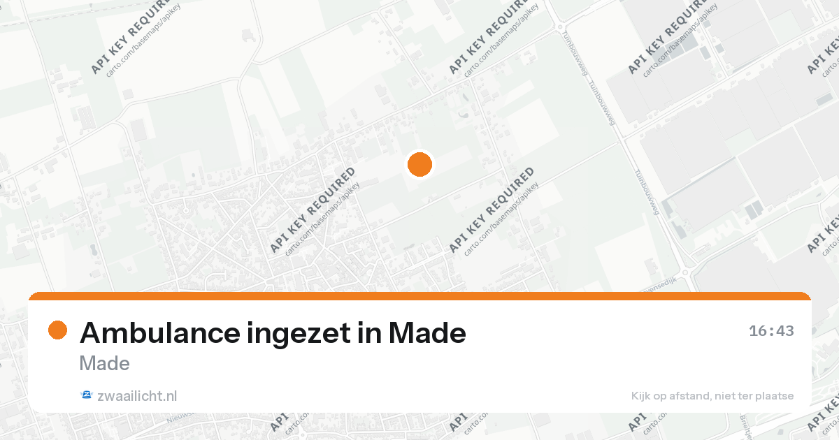Ambulance ingezet in Made — 25 aug 2026