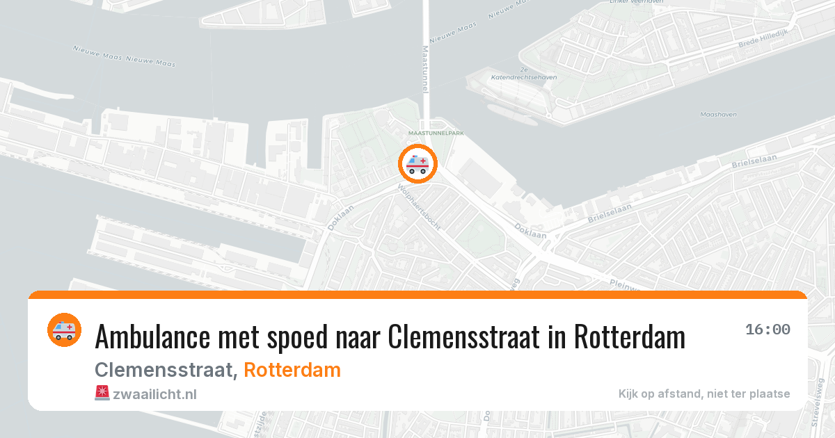 Ambulance met spoed naar Clemensstraat in Rotterdam — 17 mrt 2026