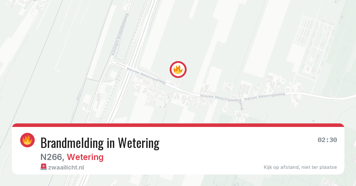 Brandmelding in Wetering — 28 jun 2026