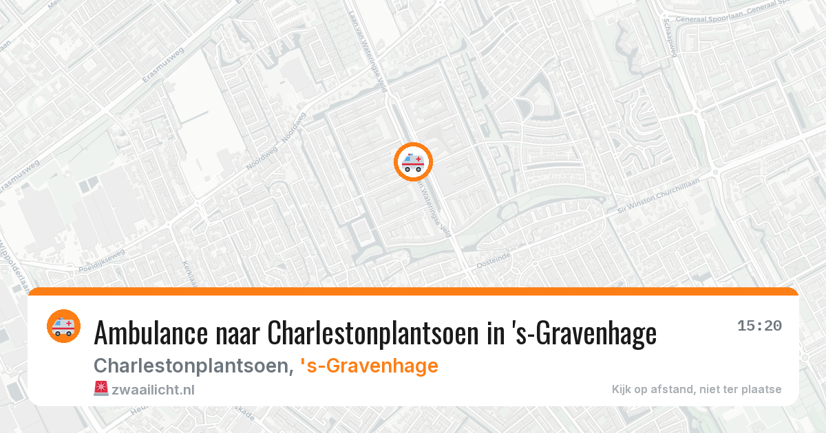 Ambulance naar Charlestonplantsoen in 's-Gravenhage — 1 aug 2026