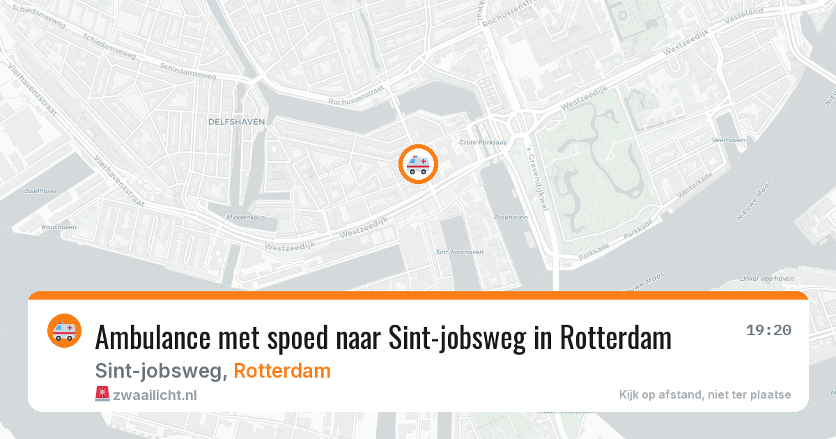 Ambulance met spoed naar Sint-jobsweg in Rotterdam — 25 jun 2026