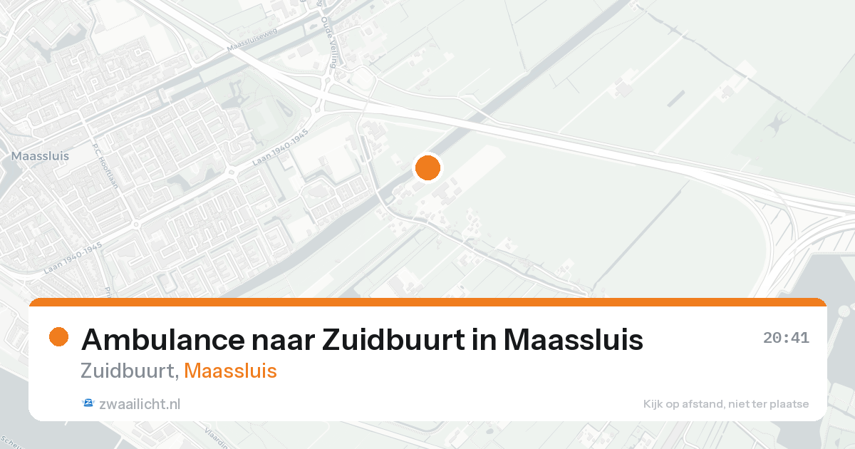 Ambulance naar Zuidbuurt in Maassluis — 11 jul 2026