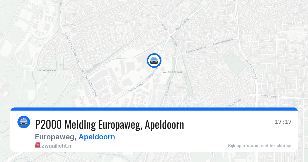 P2000 Melding Europaweg, Apeldoorn — 30 jul 2026