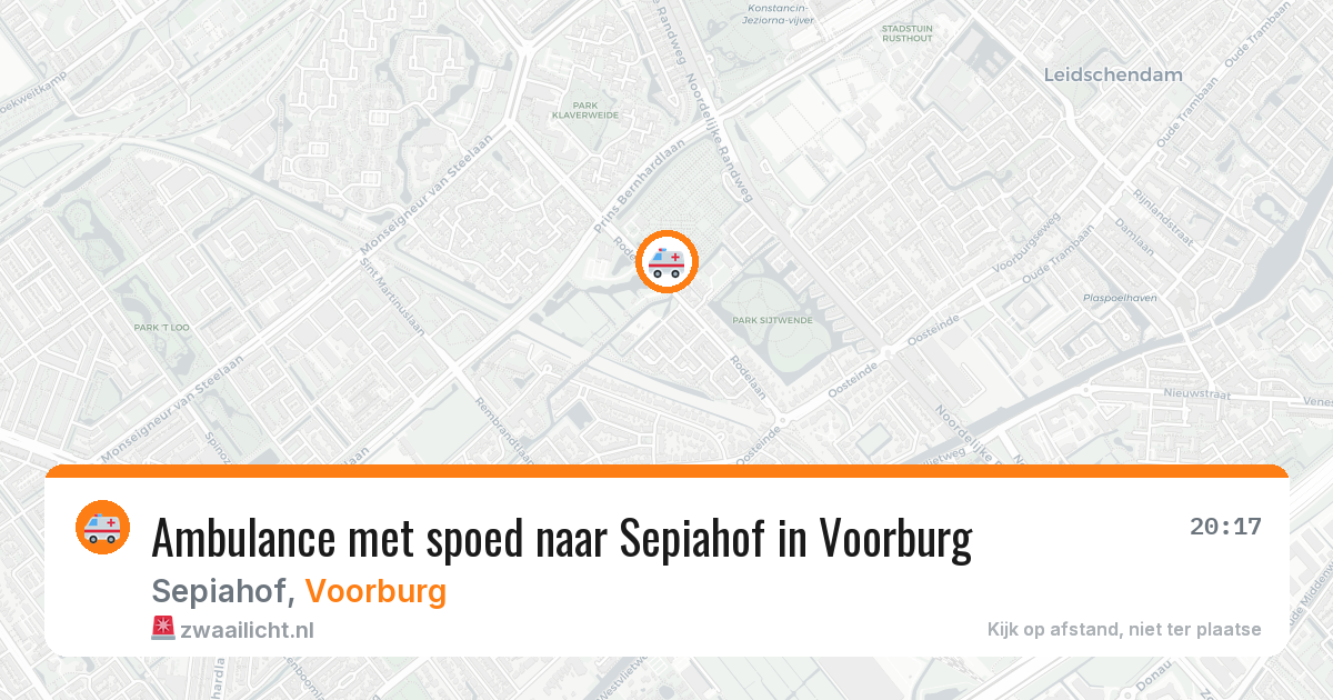 Ambulance met spoed naar Sepiahof in Voorburg — 27 jun 2026