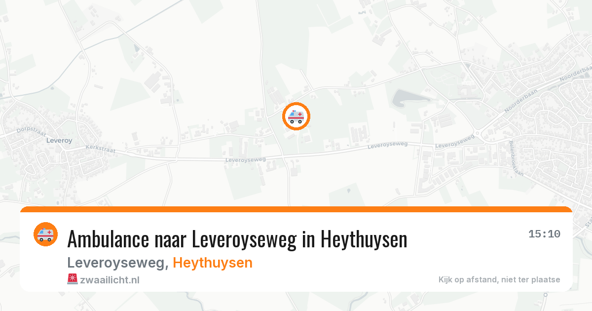 Ambulance naar Leveroyseweg in Heythuysen — 4 aug 2026