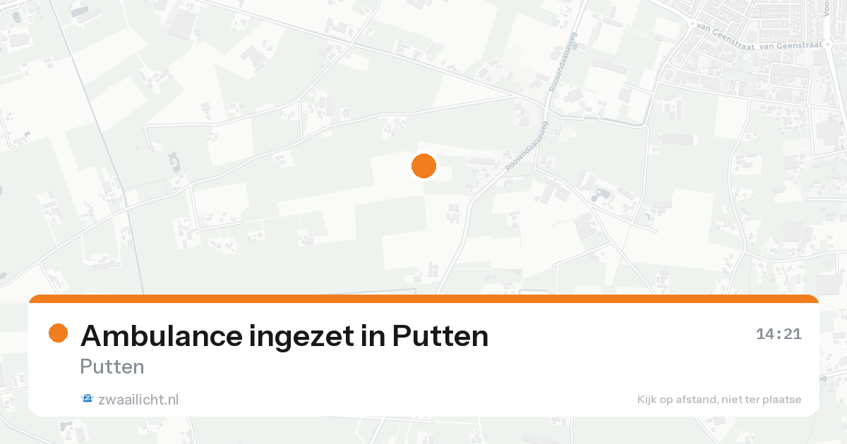 Ambulance ingezet in Putten — 17 aug 2026