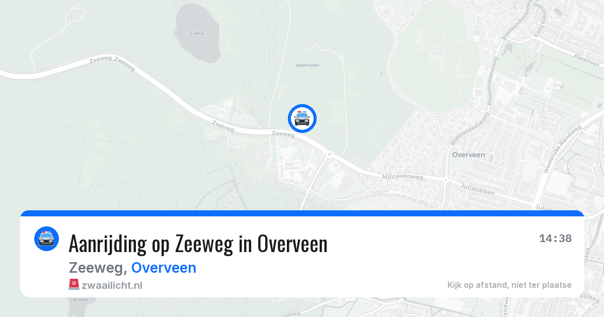 Aanrijding op Zeeweg in Overveen — 7 apr 2026