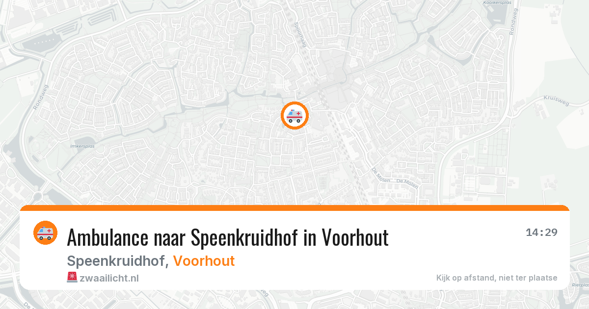 Ambulance naar Speenkruidhof in Voorhout — 29 jan 2026