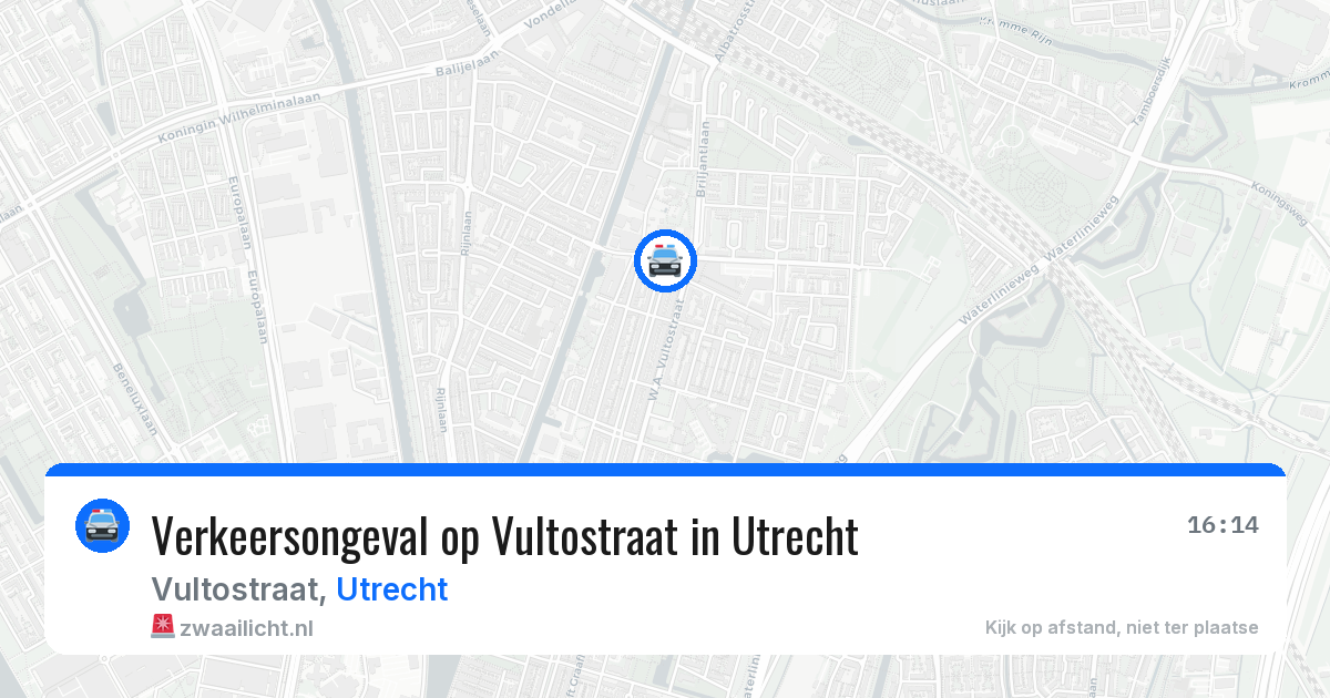 Verkeersongeval op Vultostraat in Utrecht — 20 mei 2026