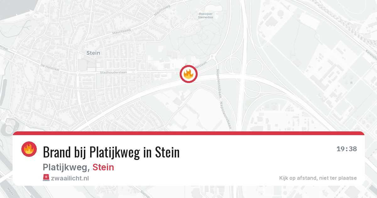 Brand bij Platijkweg in Stein — 31 mei 2026