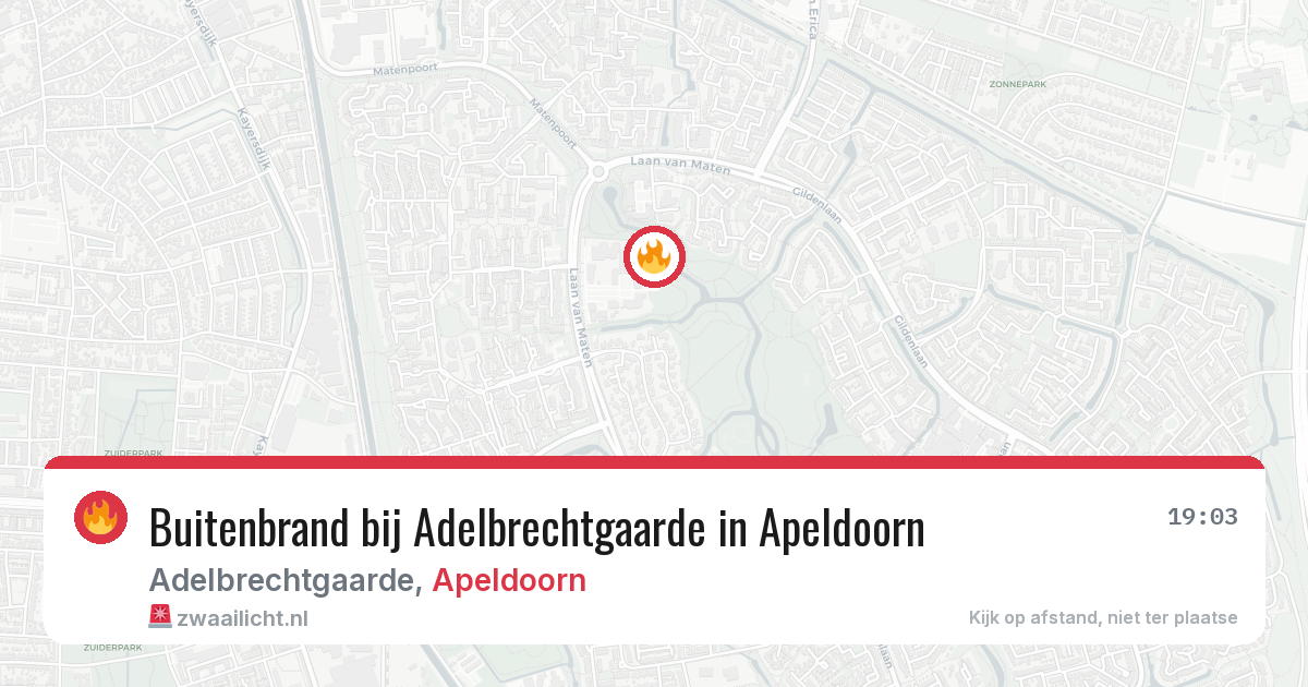 Buitenbrand bij Adelbrechtgaarde in Apeldoorn — 12 jul 2026