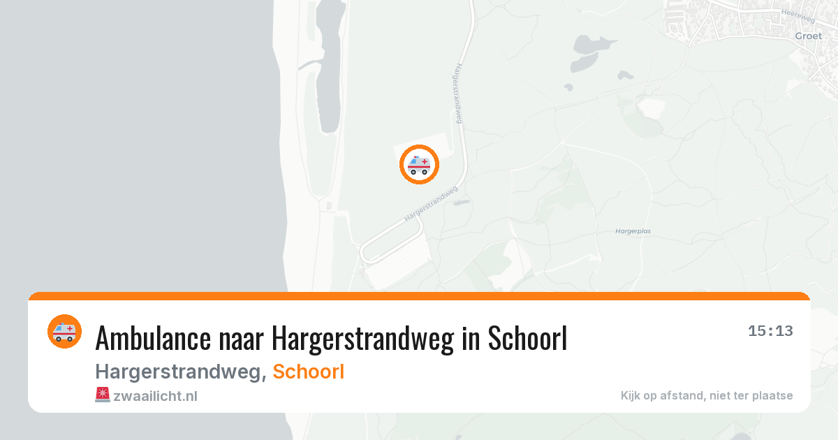 Ambulance naar Hargerstrandweg in Schoorl — 20 jun 2026