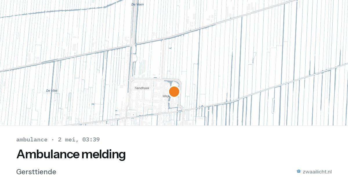 Ambulance melding — 2 mei 2026