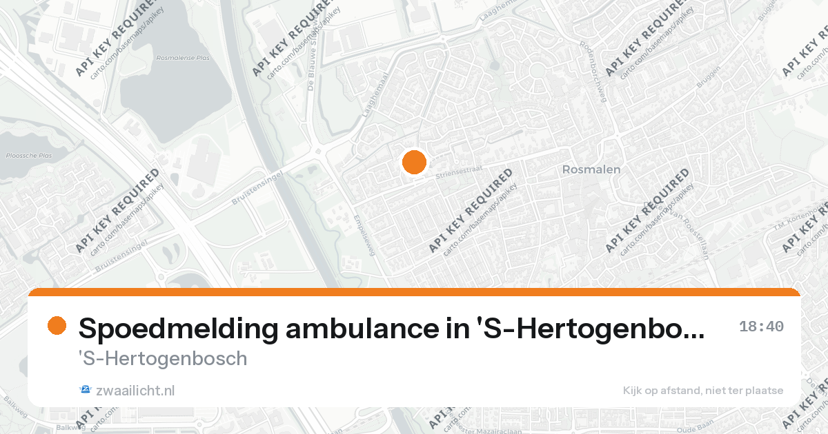 Spoedmelding ambulance in 'S-Hertogenbosch — 26 aug 2026