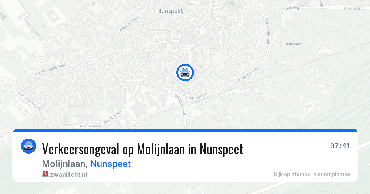 Verkeersongeval op Molijnlaan in Nunspeet — 4 jun 2026