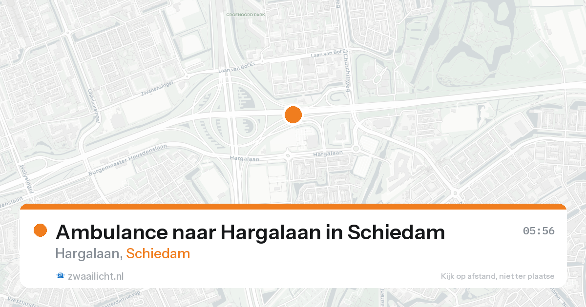 Ambulance naar Hargalaan in Schiedam — 26 aug 2026