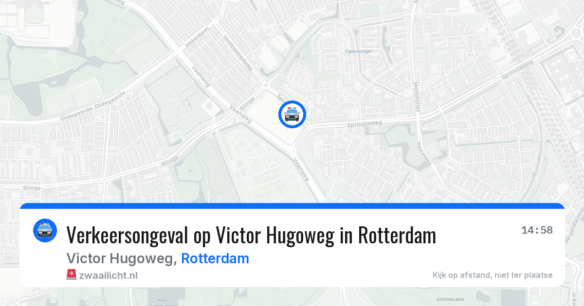 Verkeersongeval op Victor Hugoweg in Rotterdam — 21 mei 2026