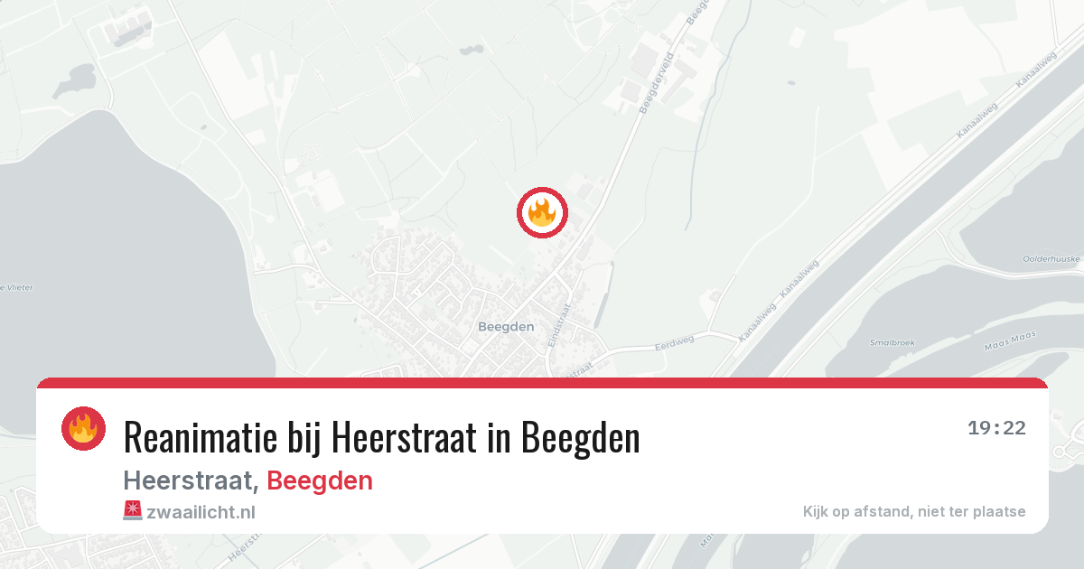 Reanimatie bij Heerstraat in Beegden — 27 mei 2026