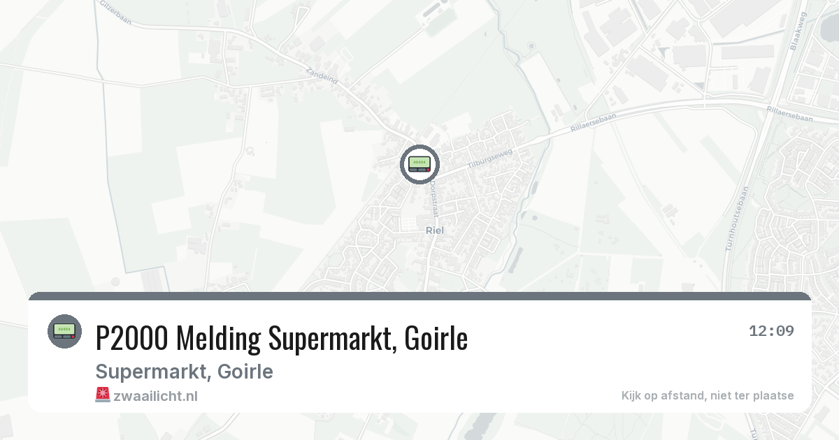 P2000 Melding Supermarkt, Goirle — 8 jul 2026