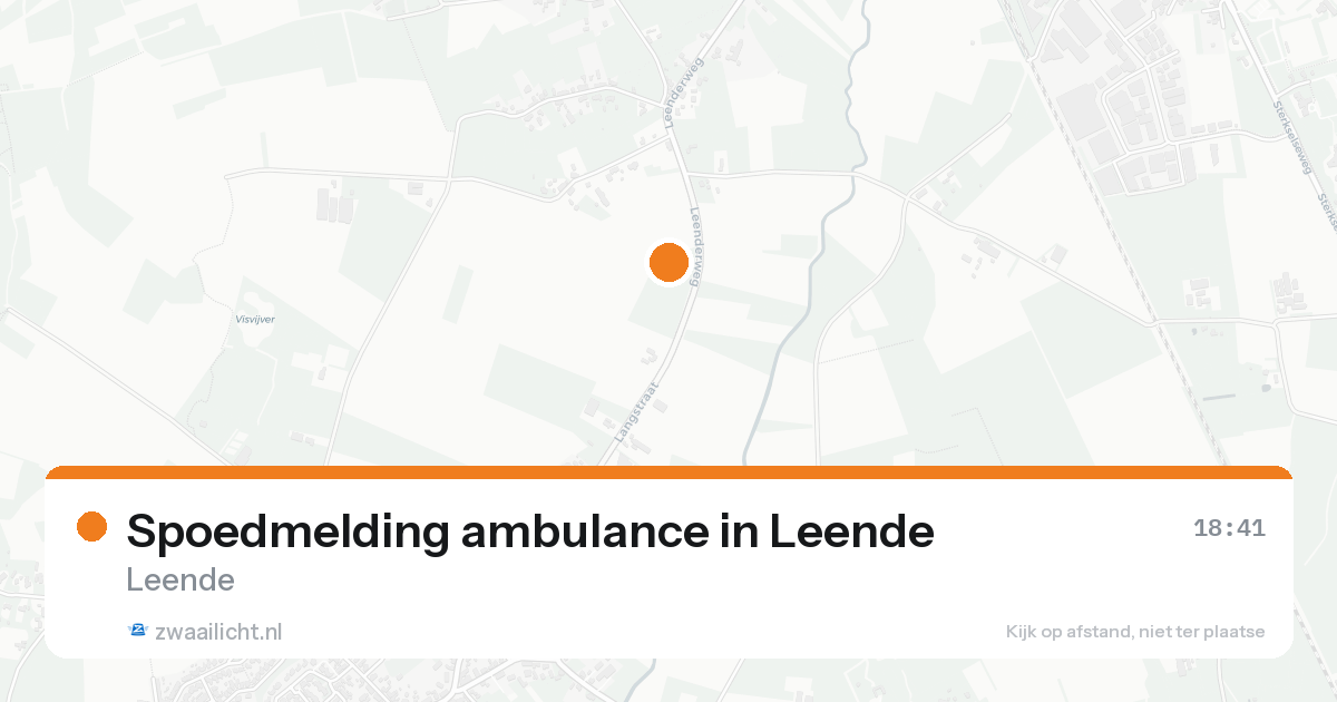 Spoedmelding ambulance in Leende — 15 aug 2026