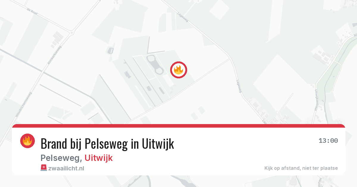 Brand bij Pelseweg in Uitwijk — 27 mei 2026