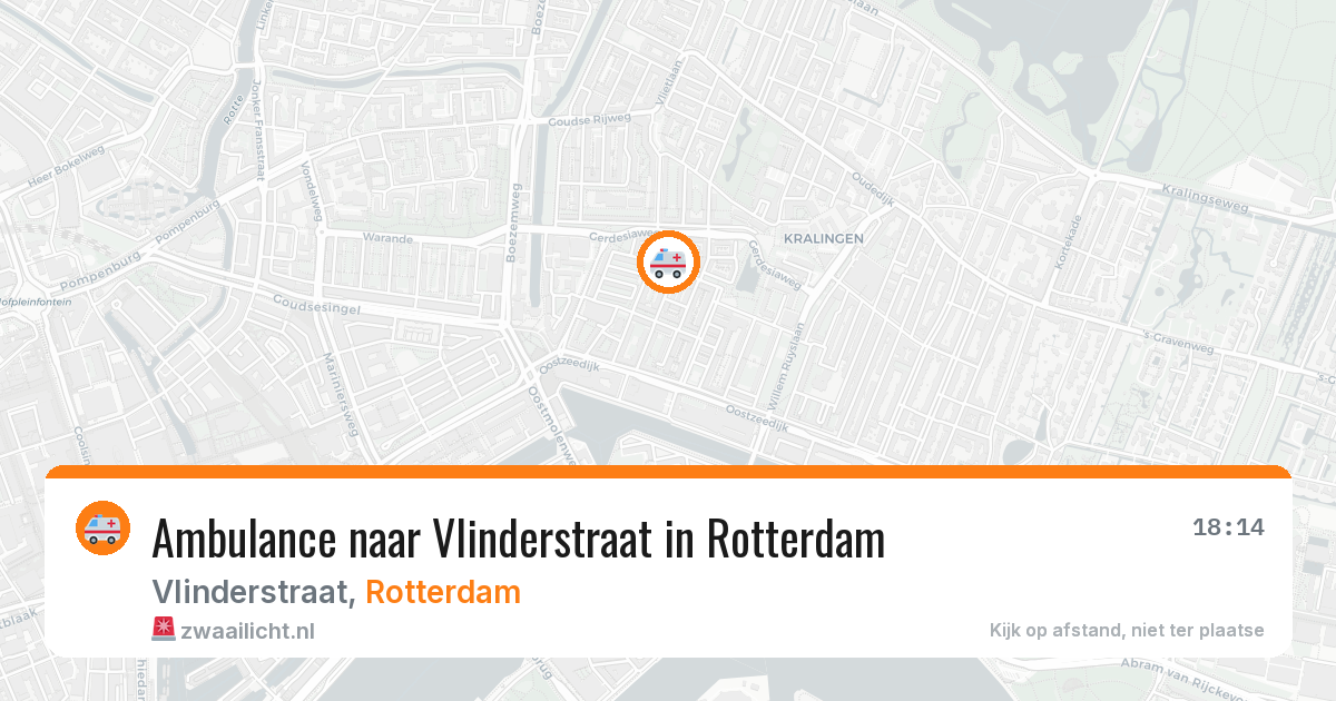 Ambulance naar Vlinderstraat in Rotterdam — 1 jul 2026