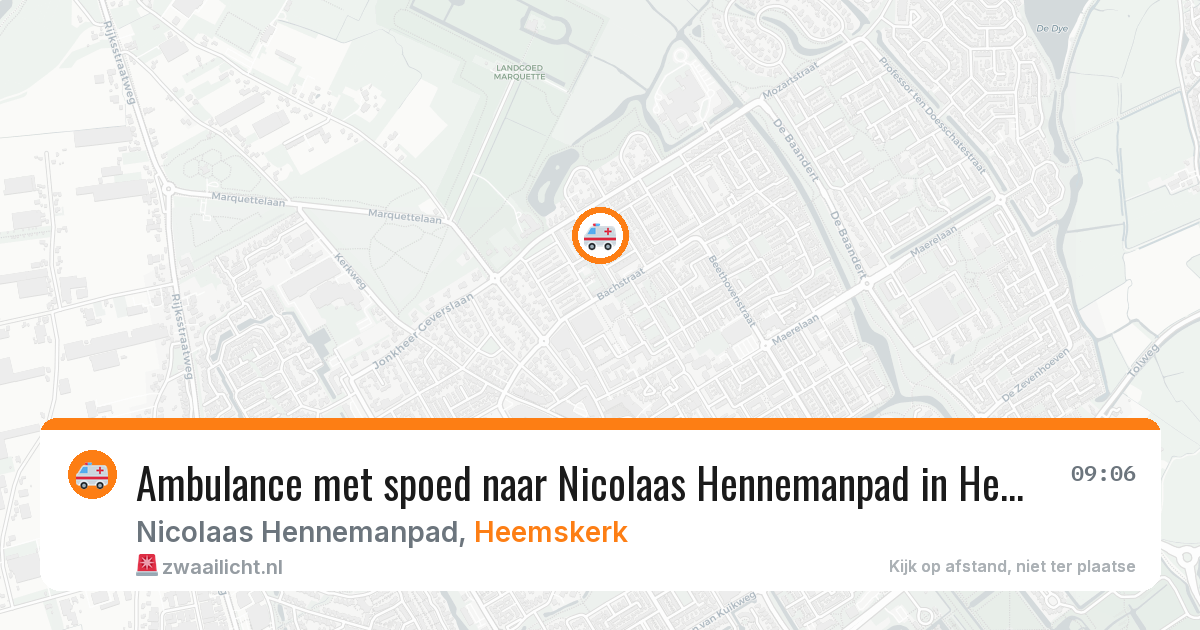 Ambulance met spoed naar Nicolaas Hennemanpad in Heemskerk — 18 apr 2026