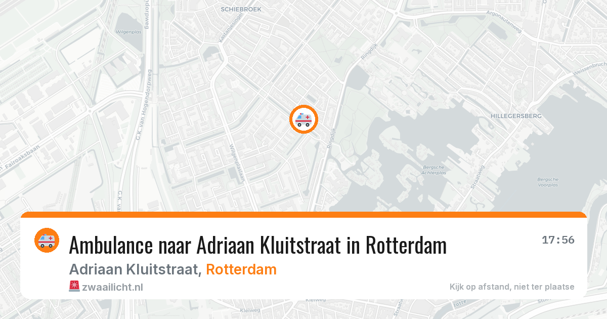 Ambulance naar Adriaan Kluitstraat in Rotterdam — 11 aug 2026
