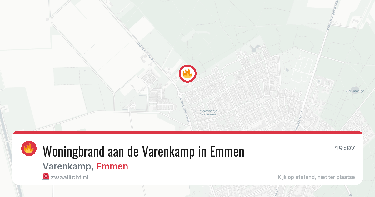 Woningbrand aan de Varenkamp in Emmen — 17 jan 2026