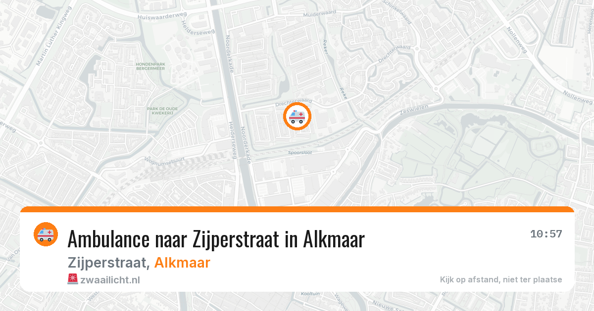 Ambulance naar Zijperstraat in Alkmaar — 28 mei 2026