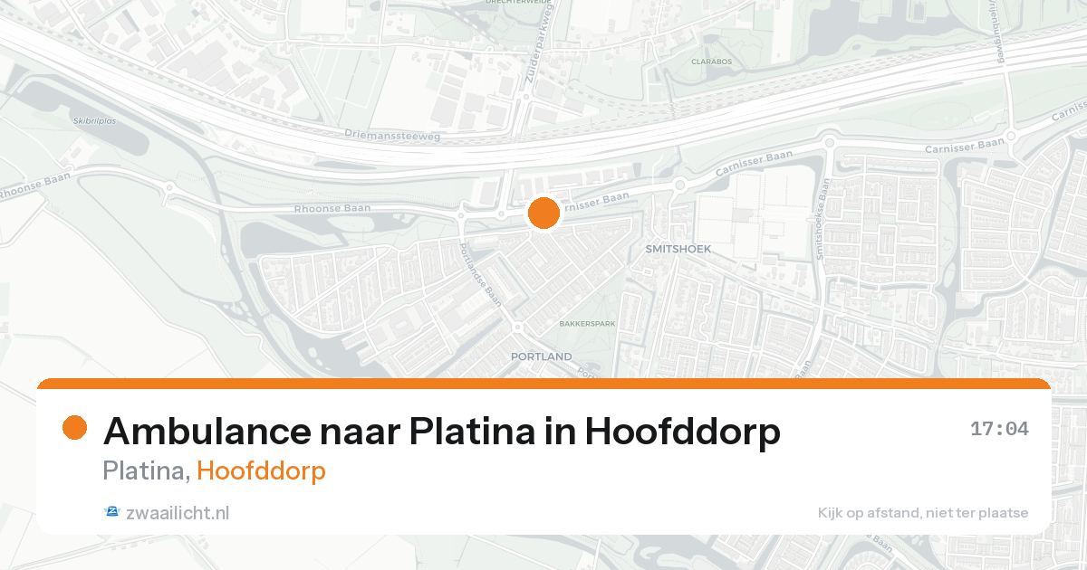 Ambulance naar Platina in Hoofddorp — 21 aug 2026