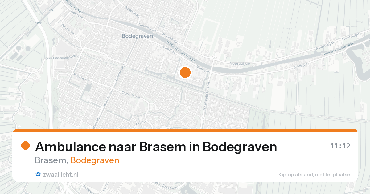 Ambulance naar Brasem in Bodegraven — 7 jul 2026