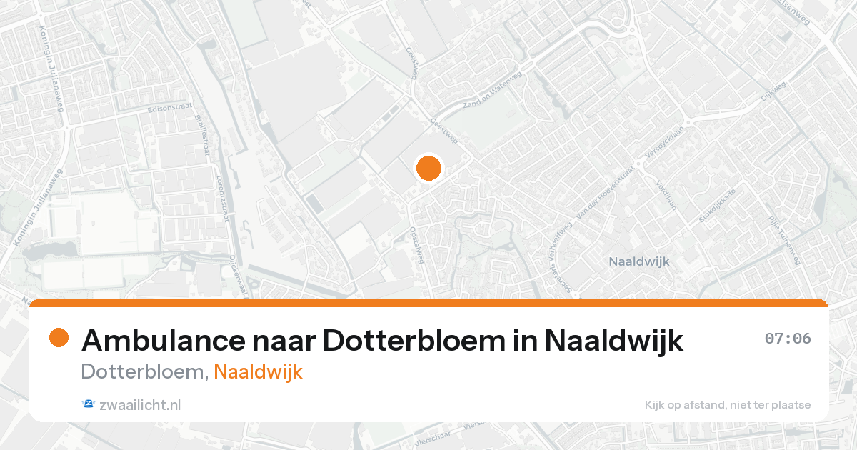 Ambulance naar Dotterbloem in Naaldwijk — 17 mei 2026