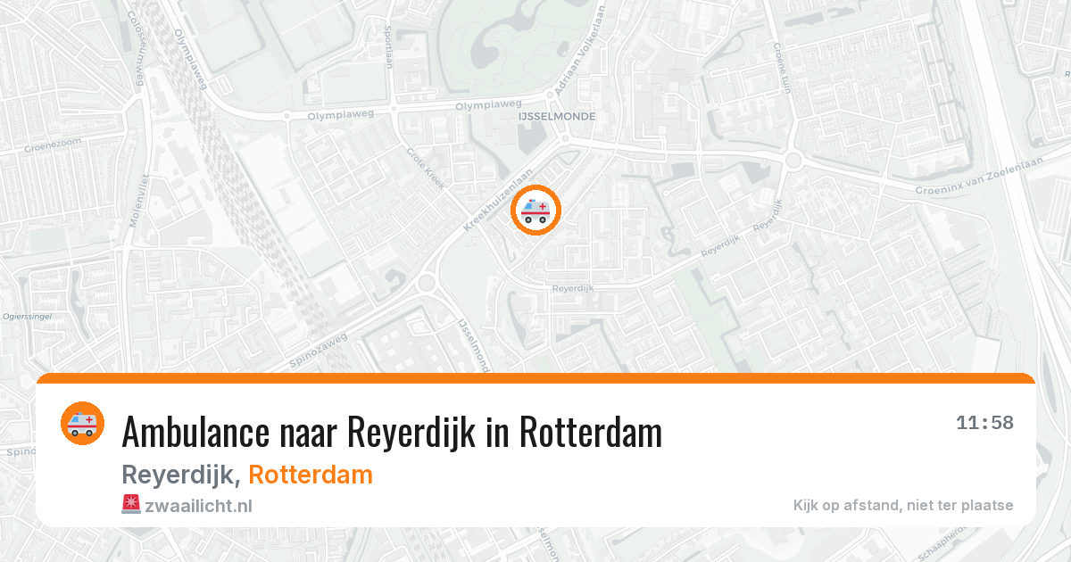 Ambulance naar Reyerdijk in Rotterdam — 31 jul 2026